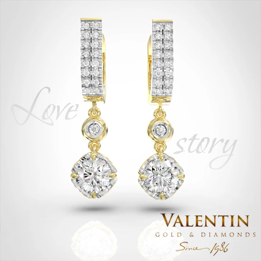Love story Gold Earrings 7627-1 – yellow gold