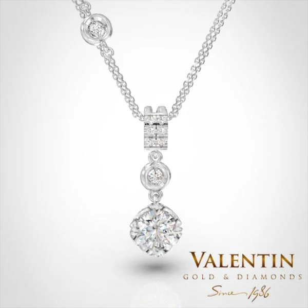 Love story Gold Pendant 6912-1 – white gold