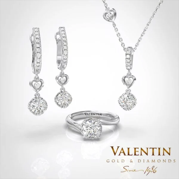 Love story Engagement Ring 4705 – white gold