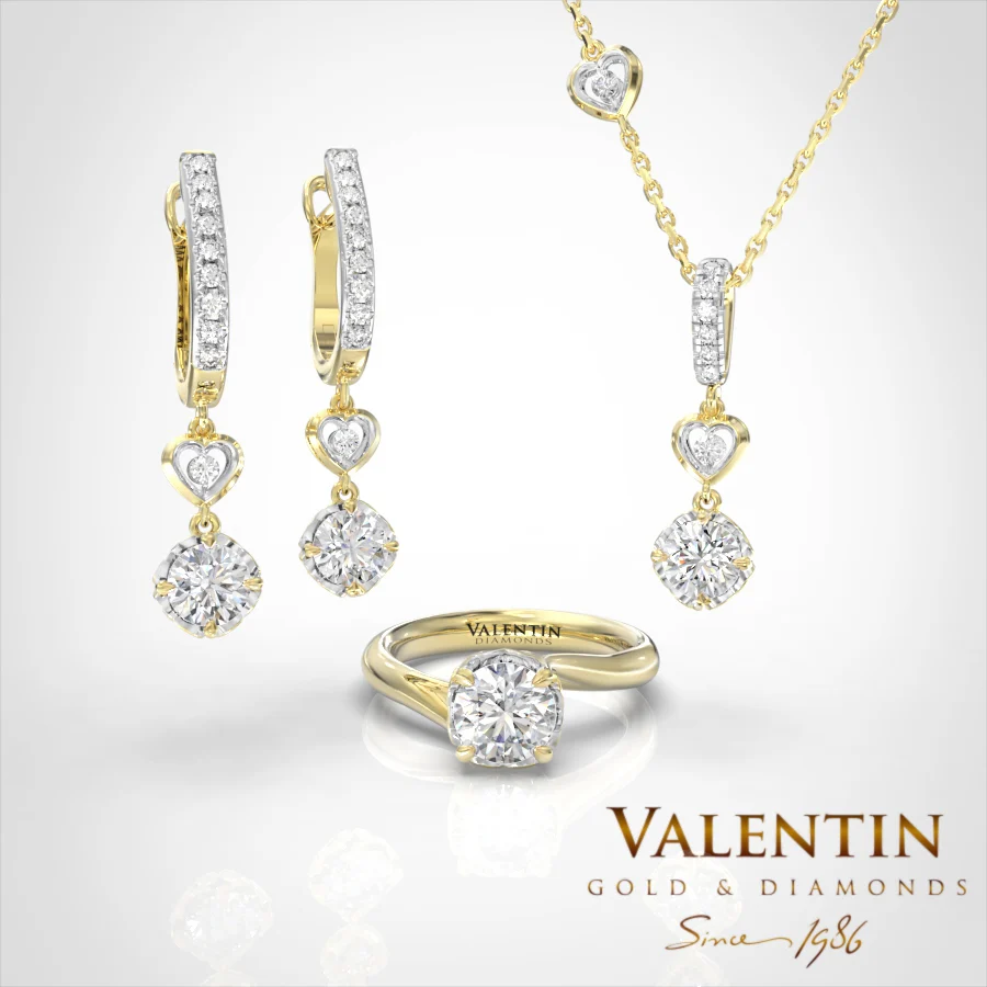 Love story Engagement Ring 4705 – yellow gold