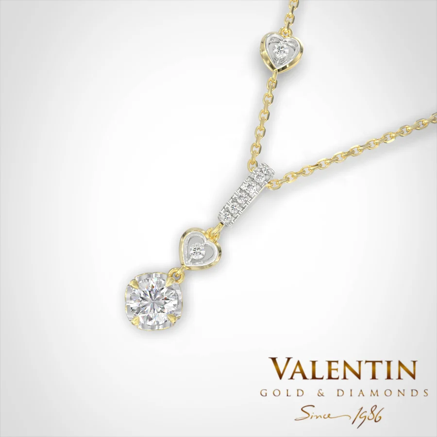 Love story Gold Pendant 6912-2 – yellow gold