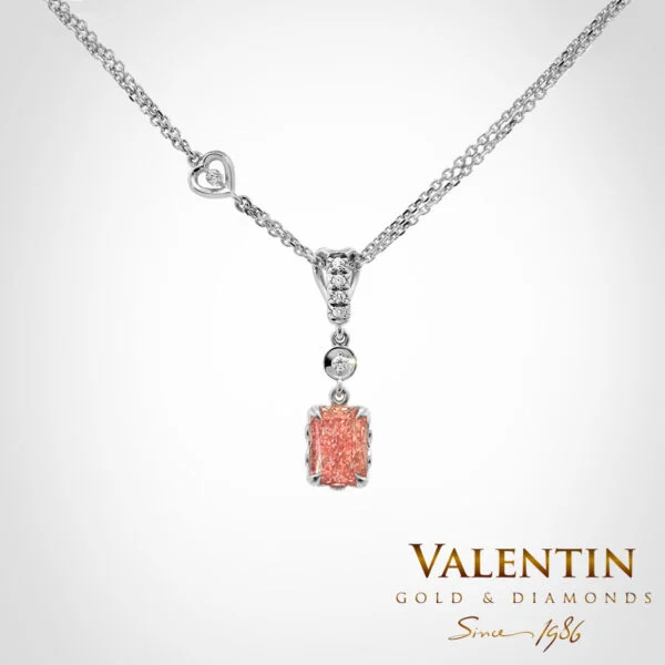 Pink Diamond Gold Pendant 6957
