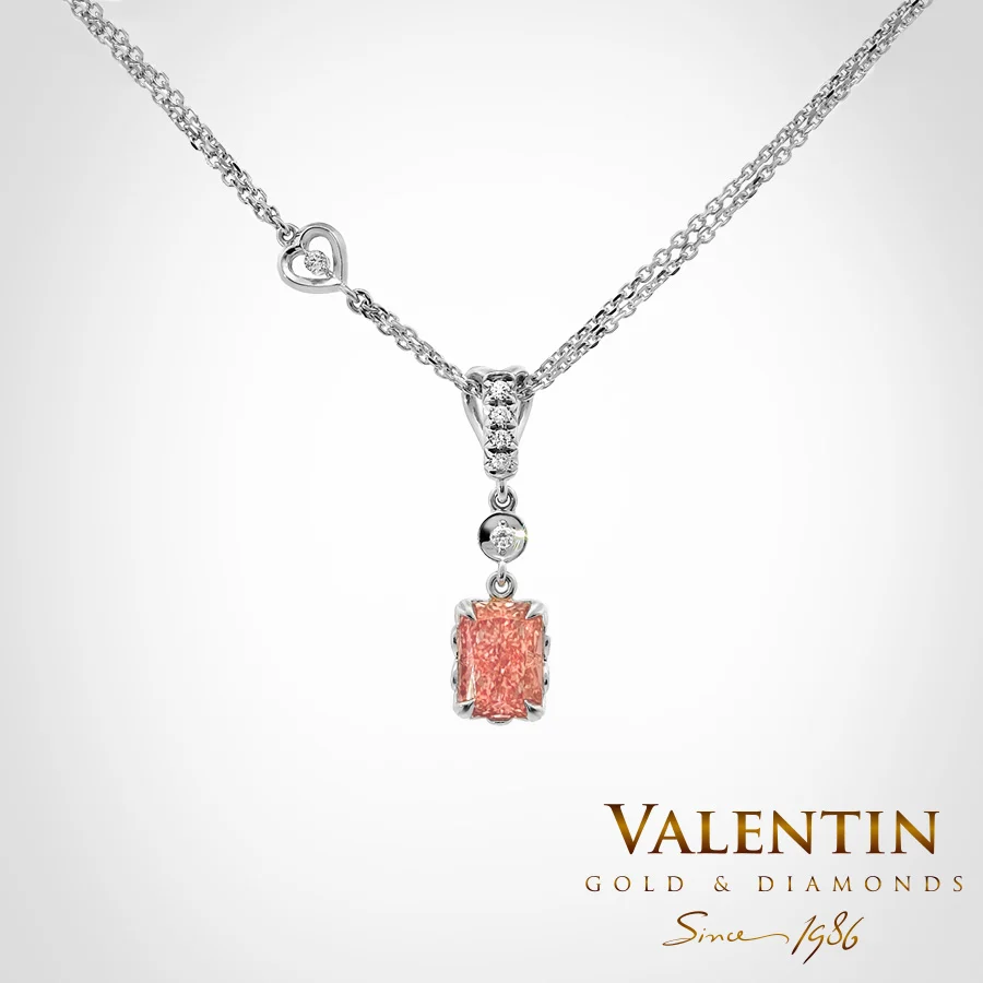 Pink Diamond Gold Pendant 6957