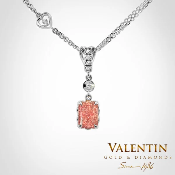 Pink Diamond Gold Pendant 6957