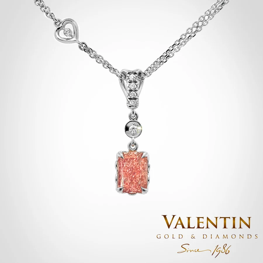 Pink Diamond Gold Pendant 6957