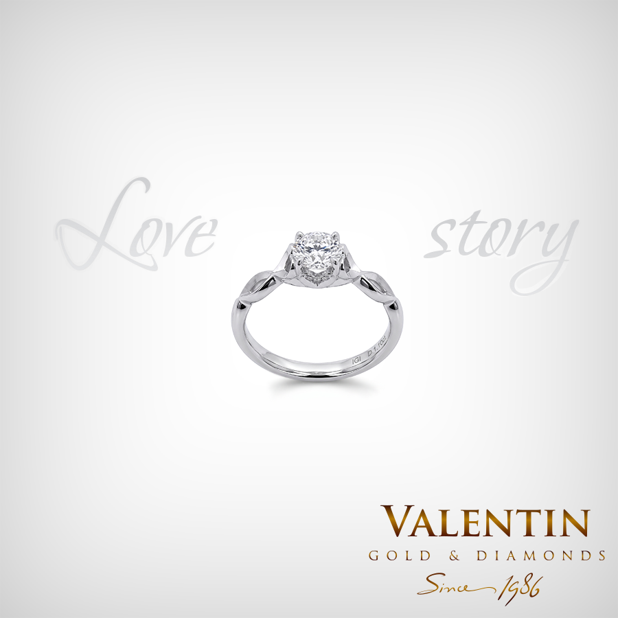 Годeжен пръстен Love story 4698 – бяло злато