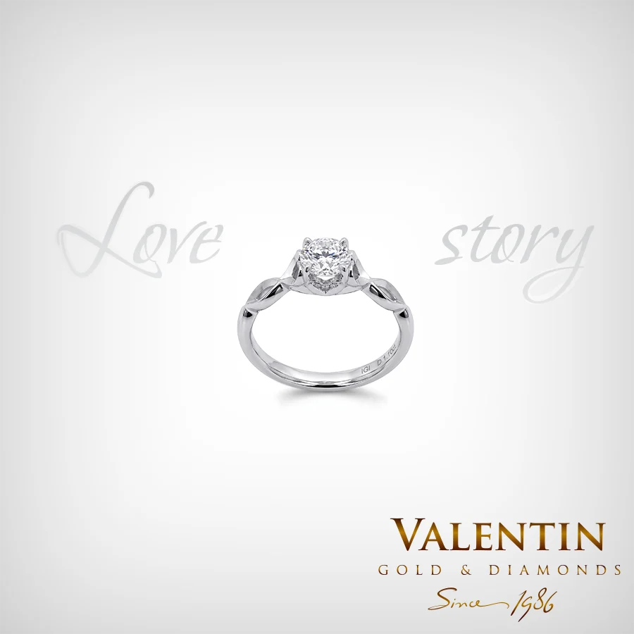 Годeжен пръстен Love story 4698 – бяло злато