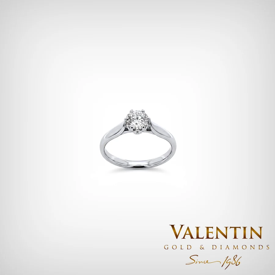 Lab Engagement Ring 4749 – white gold