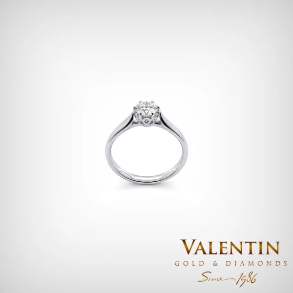 Lab Engagement Ring 4749 – white gold