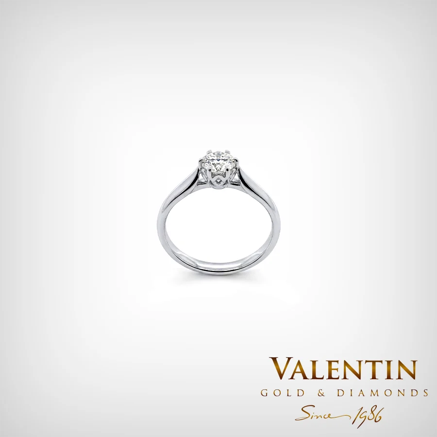 Lab Engagement Ring 4749 – white gold