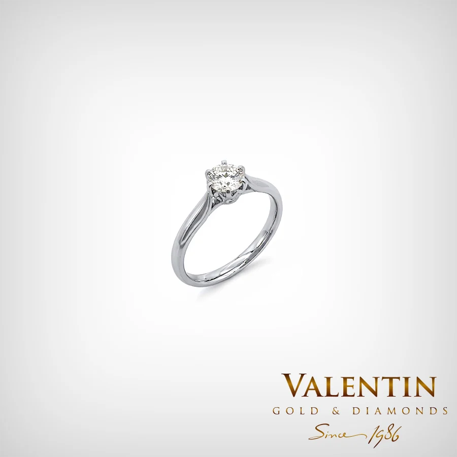 Lab Engagement Ring 4749 – white gold
