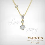 Златен медальон Love story 6912-1 – жълто злато