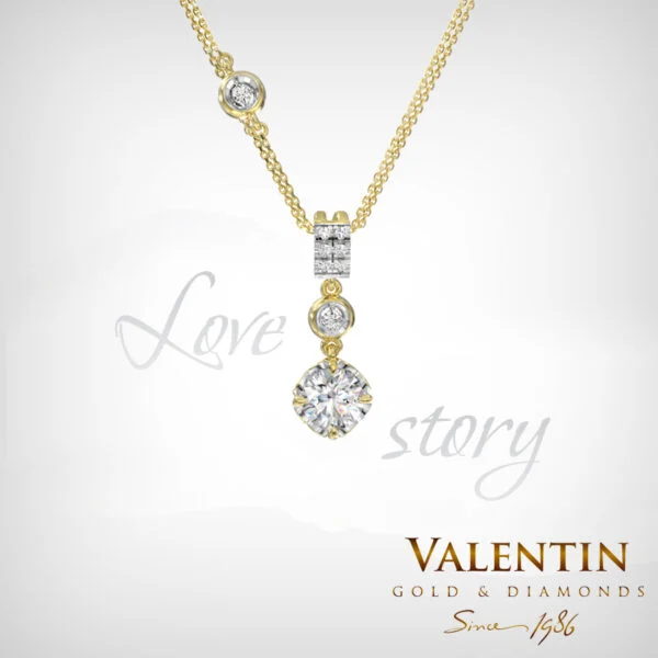 Love story Gold Pendant 6912-1 – yellow gold