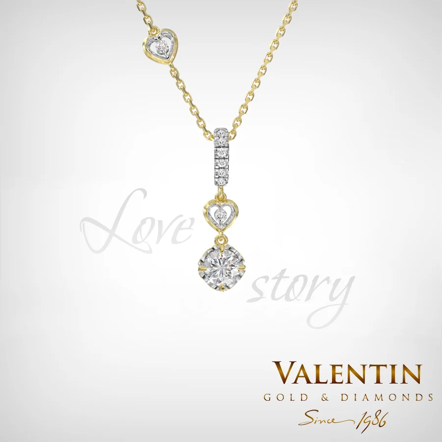Love story Gold Pendant 6912-2 – yellow gold
