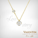 Златен медальон Love story 6952 – жълто злато