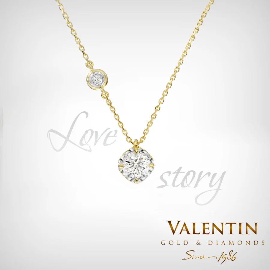 Златен медальон Love story 6952 – жълто злато