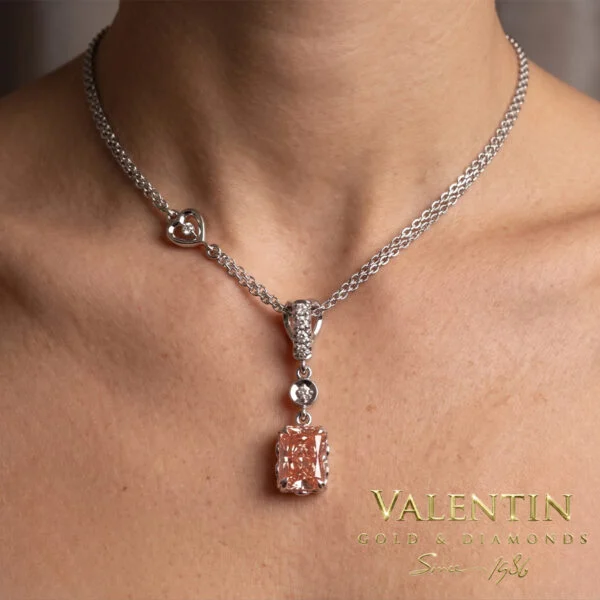 Pink Diamond Gold Pendant 6957