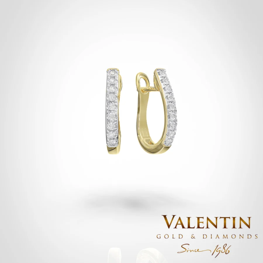 Gold Earrings 7629 – yellow gold
