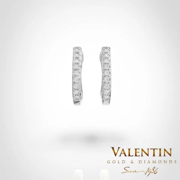 Gold Earrings 7629 – white gold