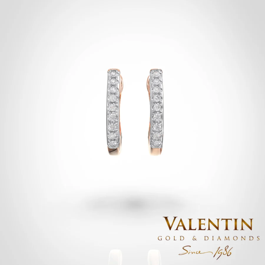 Gold Earrings 7629 – rose gold