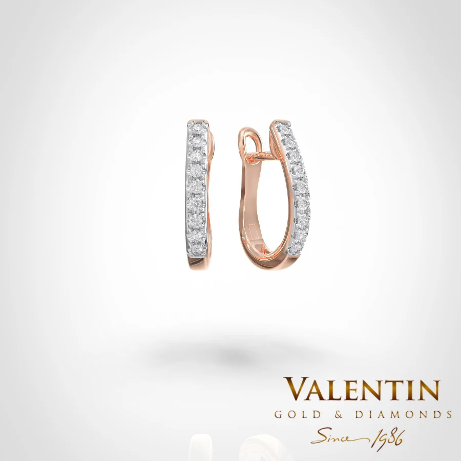 Gold Earrings 7629 – rose gold