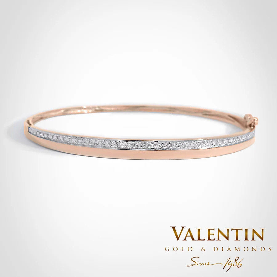 Women's Gold Bangle 8123 – rose gold