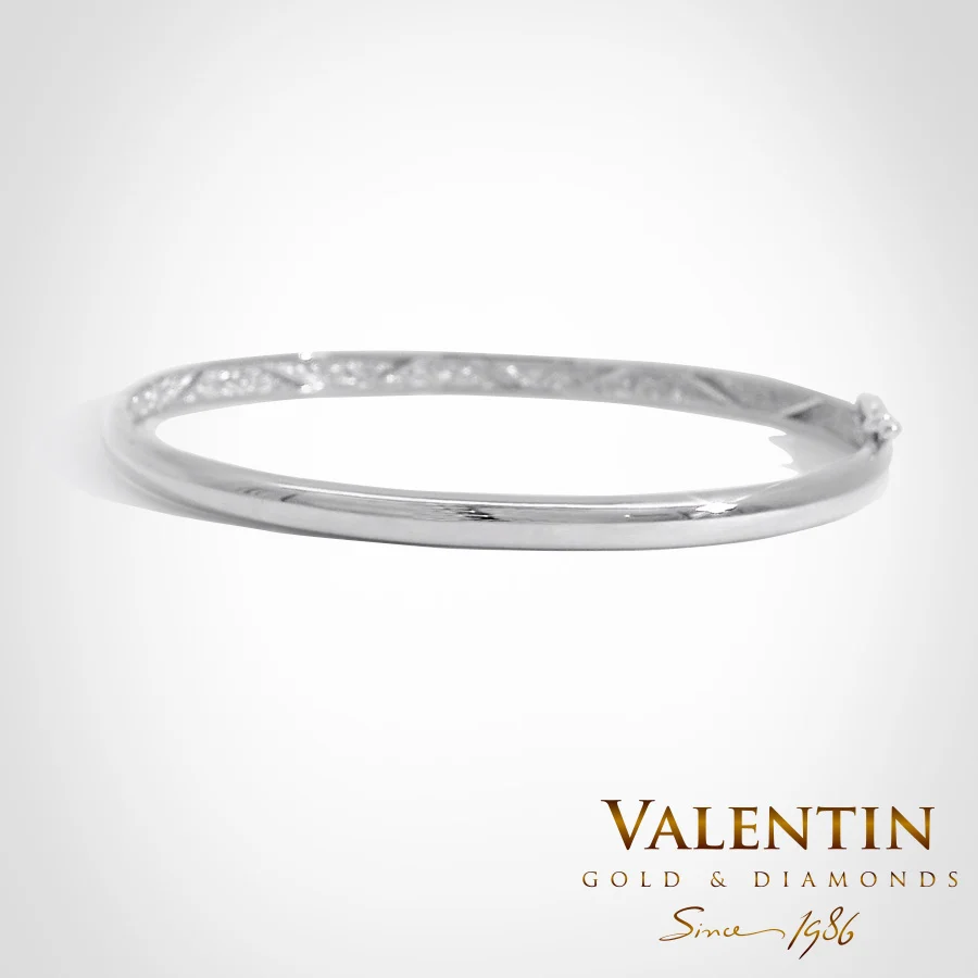 Women's Gold Bangle 8230 – white gold