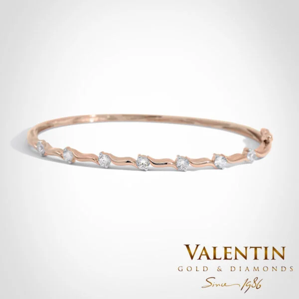 Women's Gold Bangle 8298 – rose gold
