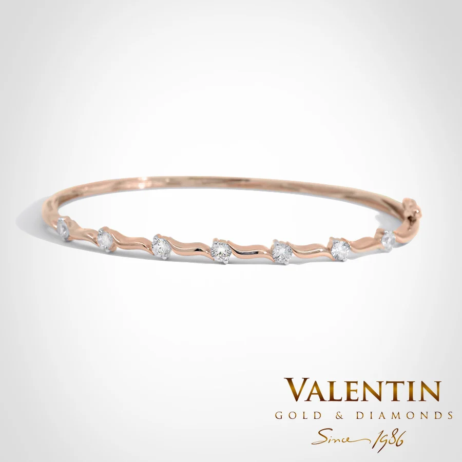 Women's Gold Bangle 8298 – rose gold