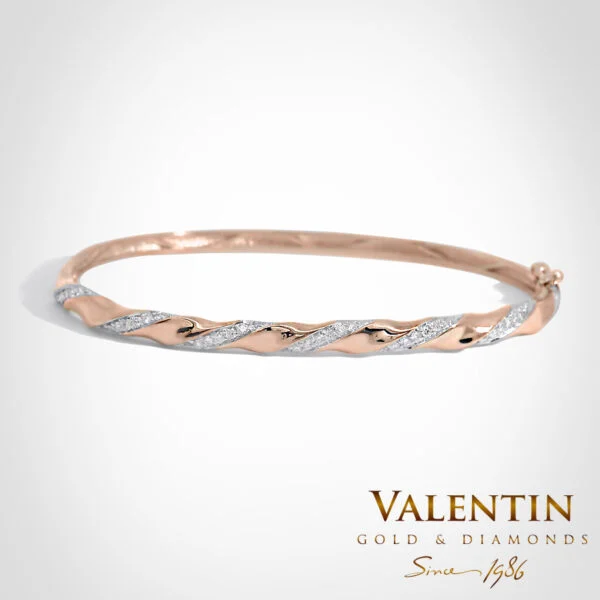 Women's Gold Bangle 8299 – rose gold