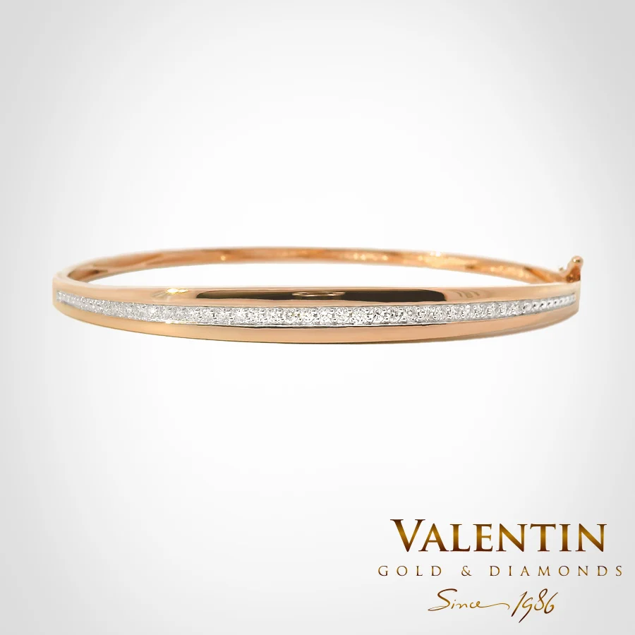 Women's Gold Bangle 8130 – rose gold