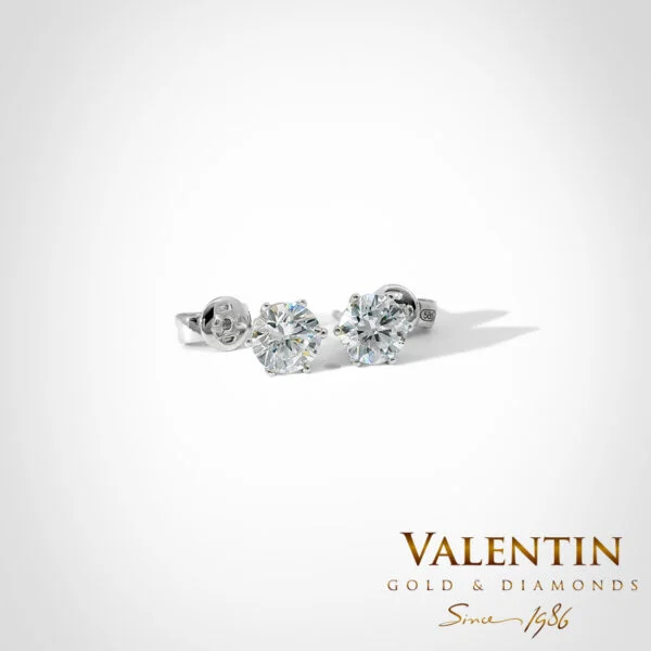 Gold Earrings 7591 – white gold