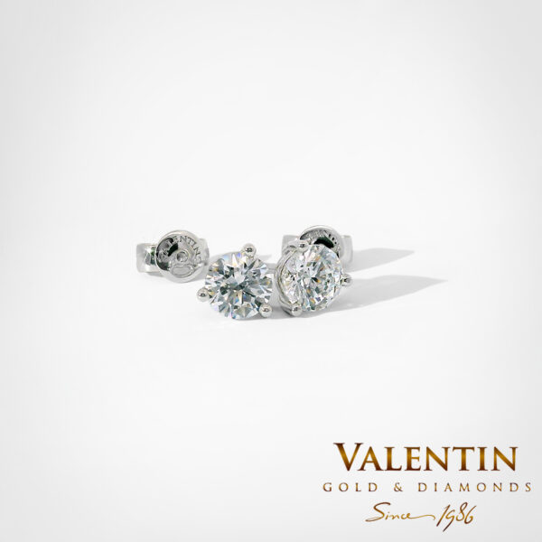 Gold Earrings 7440 – white gold
