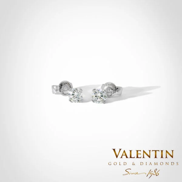 Gold Earrings 7595 – white gold