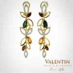 Marquise Tourmaline Gold Earrings 7171 – yellow gold