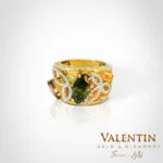 Marquise Tourmaline Gold Ring 4181 – yellow gold