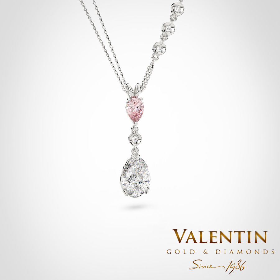 Колекция Pear with Diamond FVP 6939- 1 7630-2 – бяло злато