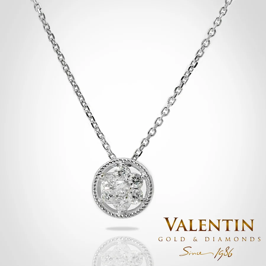 Shine like a star Gold Pendant 6959-1 – white gold