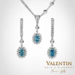 Blue Elegance Rossette Collection 7x5 6909 7602-2 – white gold