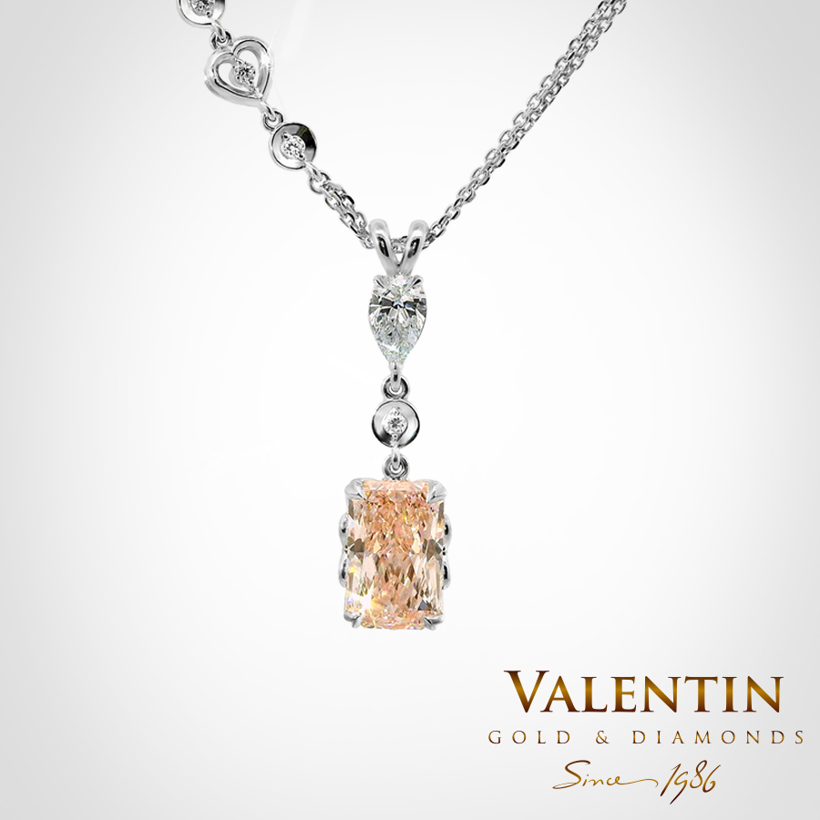Pink Diamond Gold Pendant 6955-1
