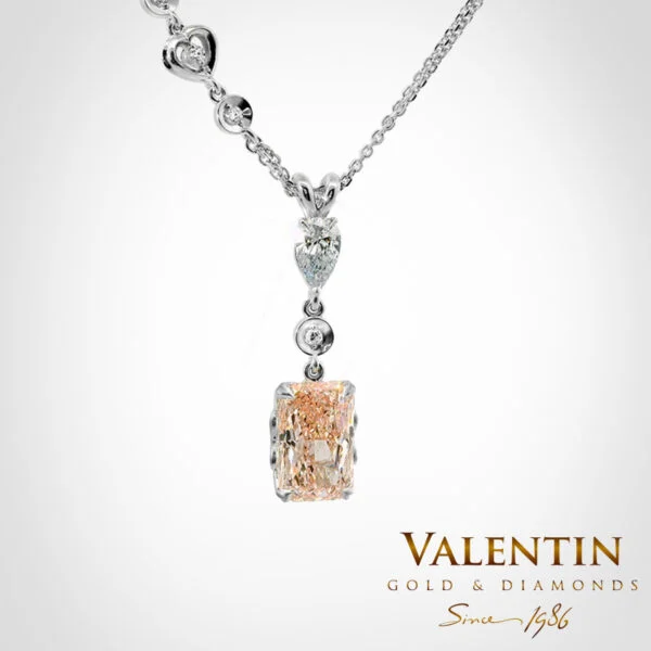 Pink Diamond Gold Pendant 6955-1