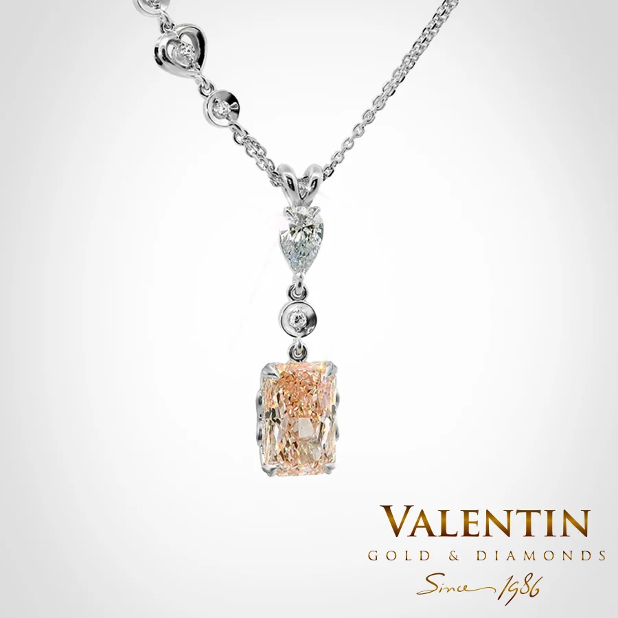 Pink Diamond Gold Pendant 6955-1