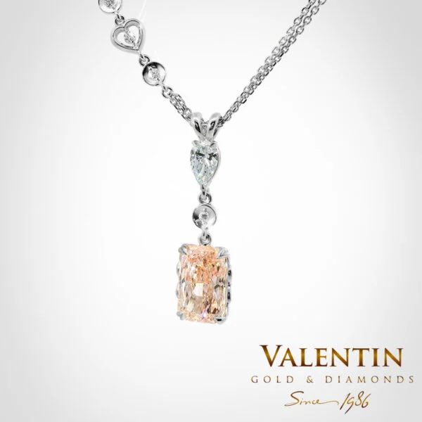 Pink Diamond Gold Pendant 6955-1