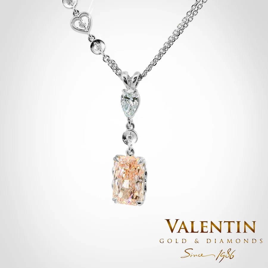 Pink Diamond Gold Pendant 6955-1