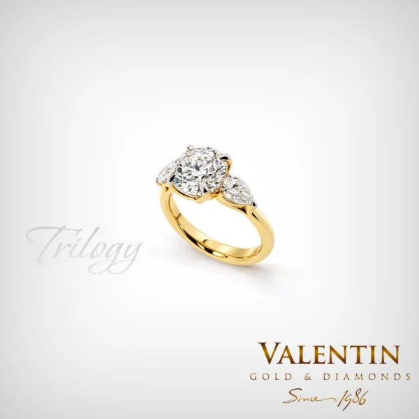 Златен пръстен Brilliant Diamond Lab 4767 - Image 1