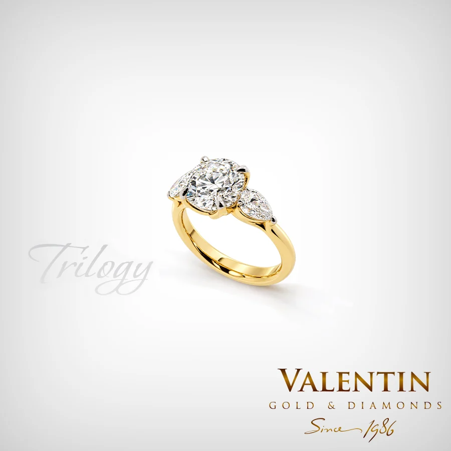 Brilliant Diamond Lab Gold Ring 4767