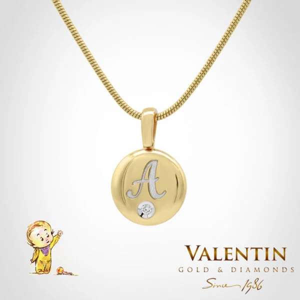 Children's Gold Pendant 6809 – yellow gold