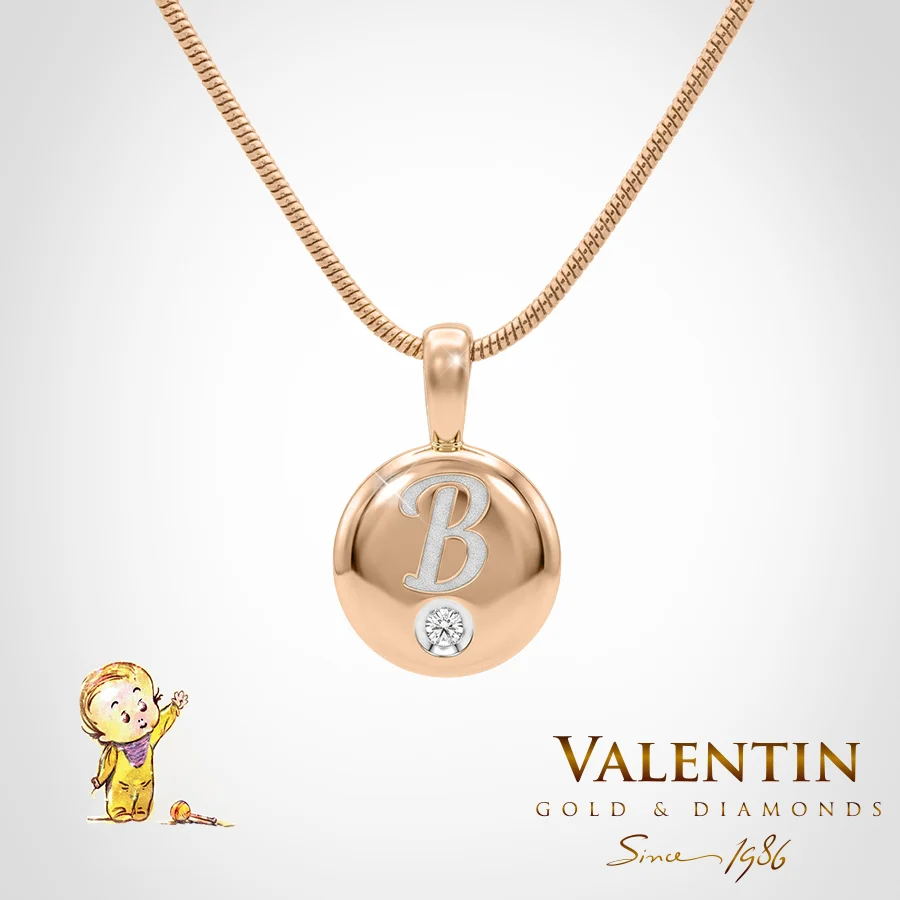 Children's Gold Pendant 6809 – rose gold