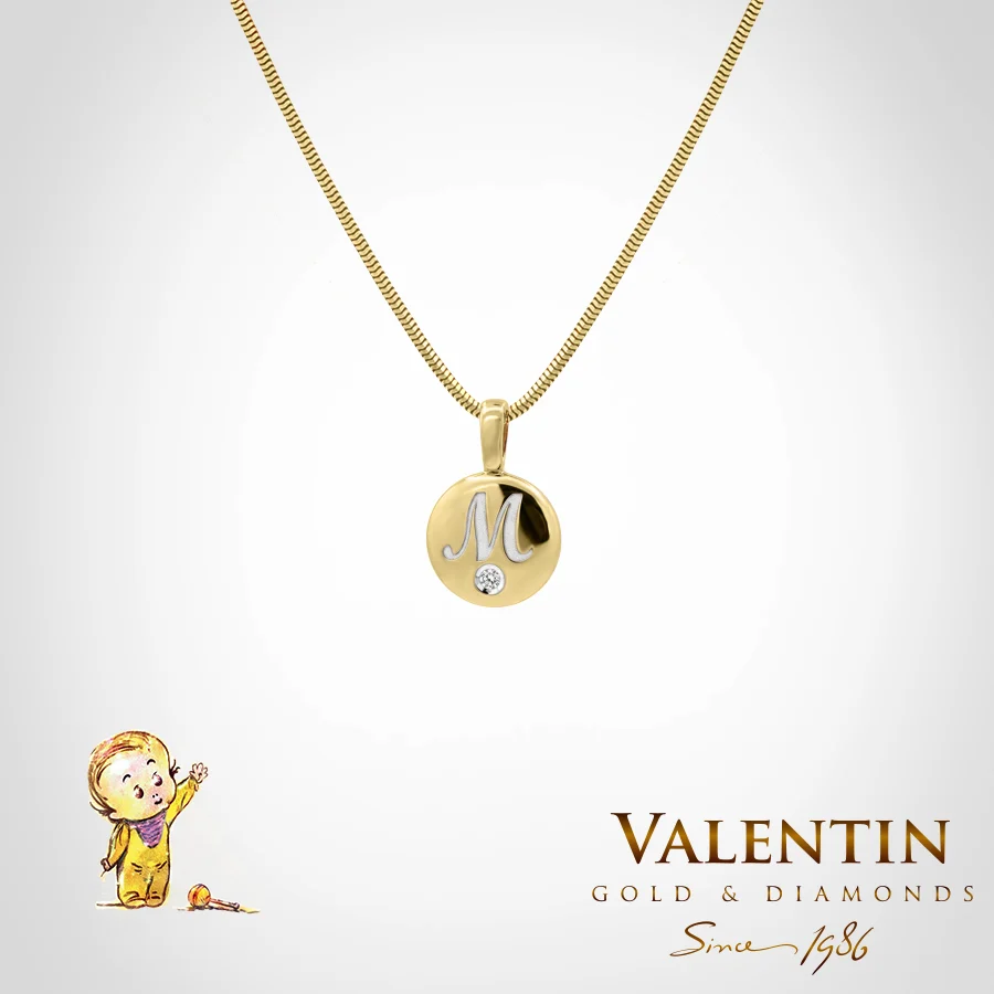 Children's Gold Pendant 6809 – yellow gold