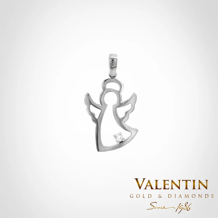 Gold Pendant 6376 – white gold